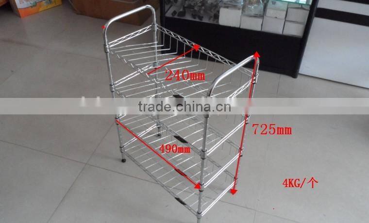 wire storage shelf and 3 tiers shoes standing organizer