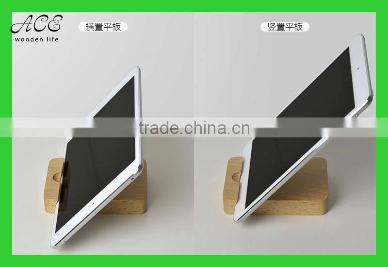 Wooden phone/tablet holder