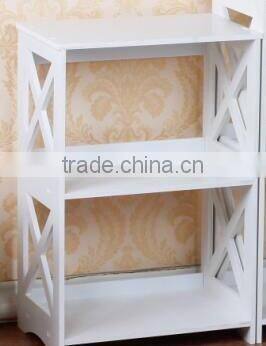 White 3-Shelf Shelving Unit, 40cm Width x 60cm Height x 27cm Depth
