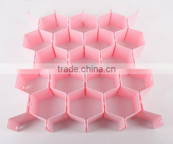 Plastic Foldable Storage Box Cellular Drawer Grid