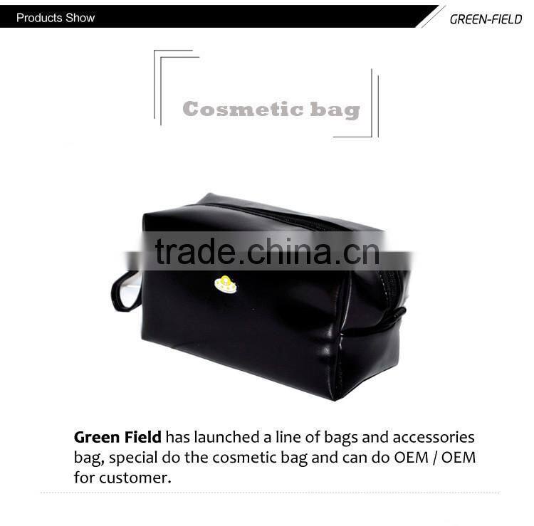 wholesale hanging PU luxury cosmetic small makeup bag customized