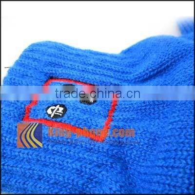 Hot sale cheap solid blue bluetooth gloves touch screen,cheap arylic gloves