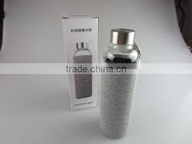 glass bottle with cotton heat proof