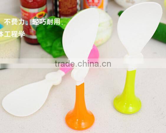 Small Order Fashion Withdrawable Stand Plastic Meal Spoon