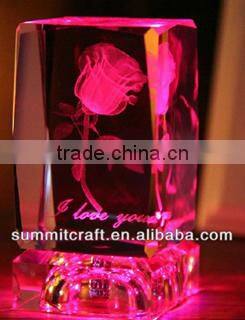 3D crystal decoration pieces crystal eiffel tower