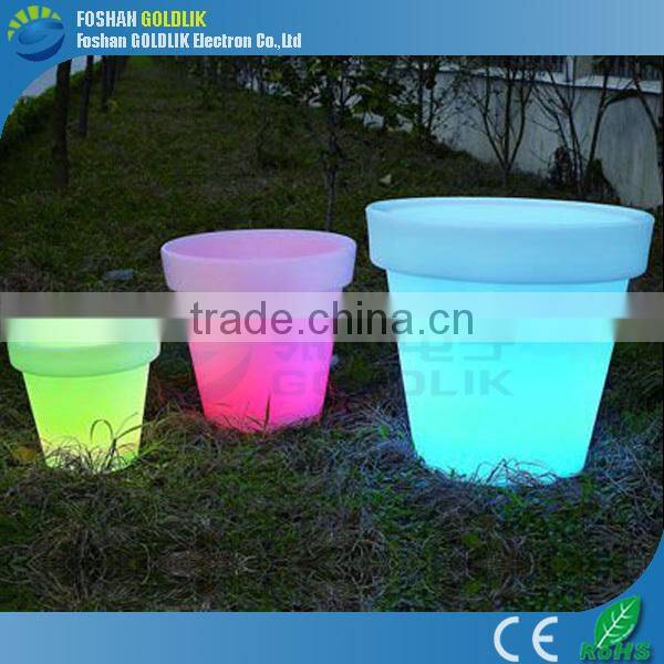Rechargeable Illuminated LED Flower Pots/Colorful Flashing Planter