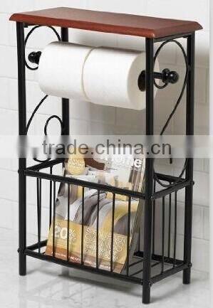 Wooden top Gramercy Scroll Design Bathroom coffee table side metal Table