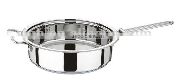 3 layers bottom Stainless steel deep frypan