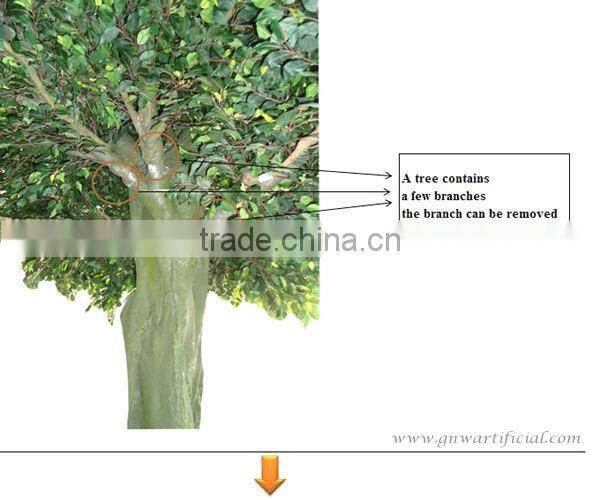 BTR027 GNW 15ft high artificial ficus microcarpa bonsai trees for Hotel and restaurant decoration