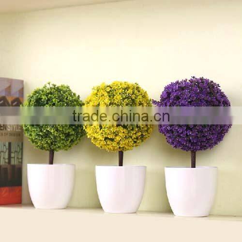 GNW GP010 Fake Artificial Coloured Plant Pots for office table decoration