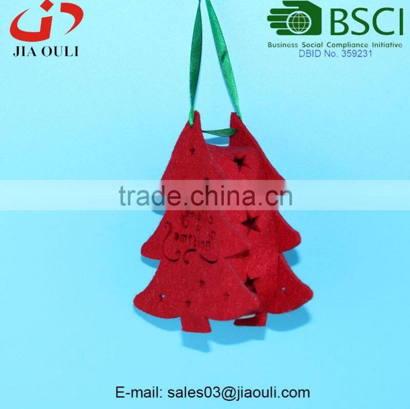 BSCI Audit Factory Indoor/Outdoor non-woven fabric LED Holiday Christmas Decoration, with LED hanging tree decoration