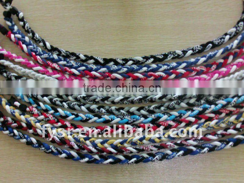 hot style fashion braided necklace for young people