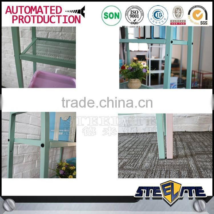 Pink color metal display racks flower comic book display rack