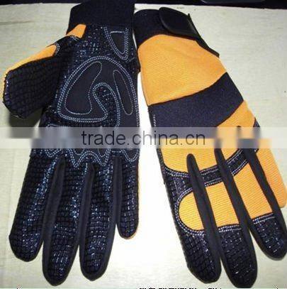 Heavy duty gloves with silicone printing JRM25
