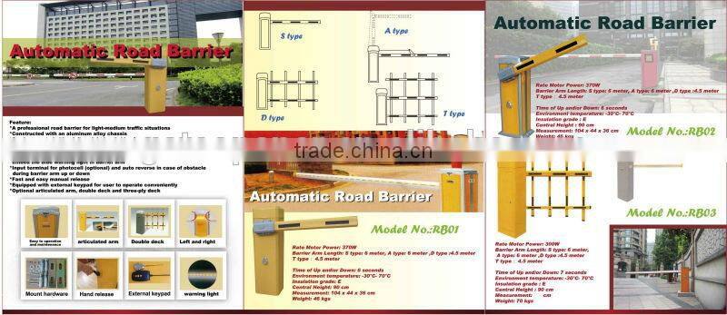Plastic Automatic Traffic Road Safety Barrier With Sectional Barrier Arm