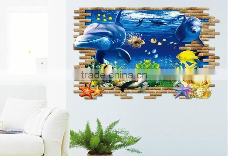 Removable Self Adhesive 3D Wall paper , Wall sticker for Kids