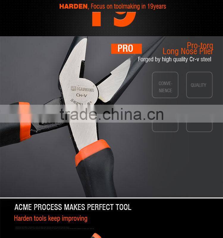 Chrome Vanadium Professional Hand Tool Torq Long Nose Plier