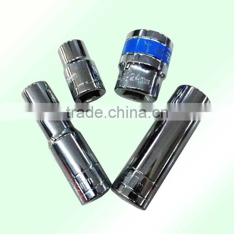 D5067 1/2"-3/4"CR-V mirror polishing socket with blue ribbon