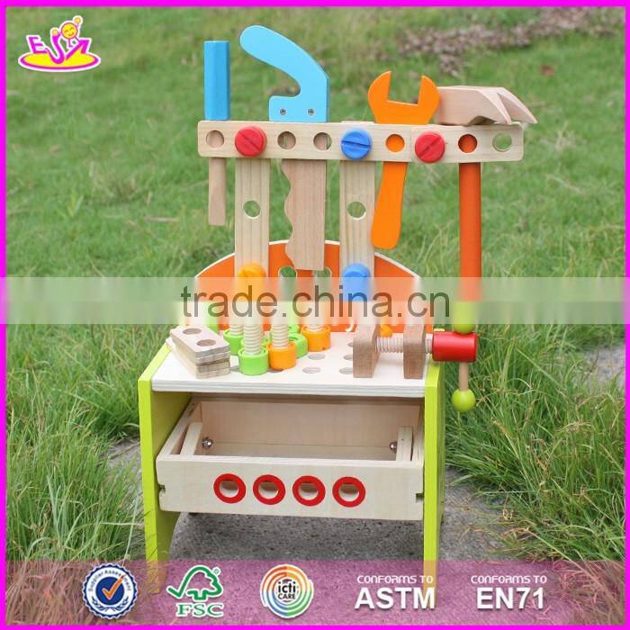 2017 Hot sale educational wooden diy toy for kids W03D030-S