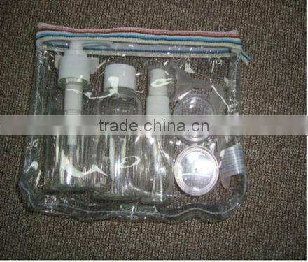 6pcs PET bottle with ball screw cap/PET travel bottles set/cosmetic bottle