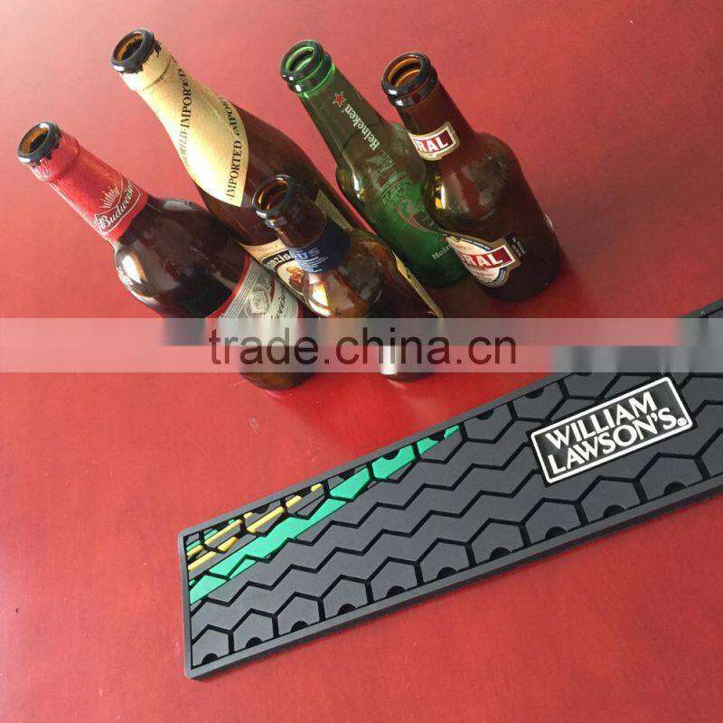 durable 3D logo pvc bar mat rubber bar mat