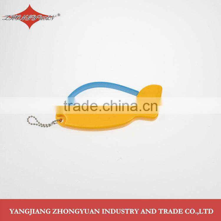 Precision hone blade knife sharpener with soft safety handle