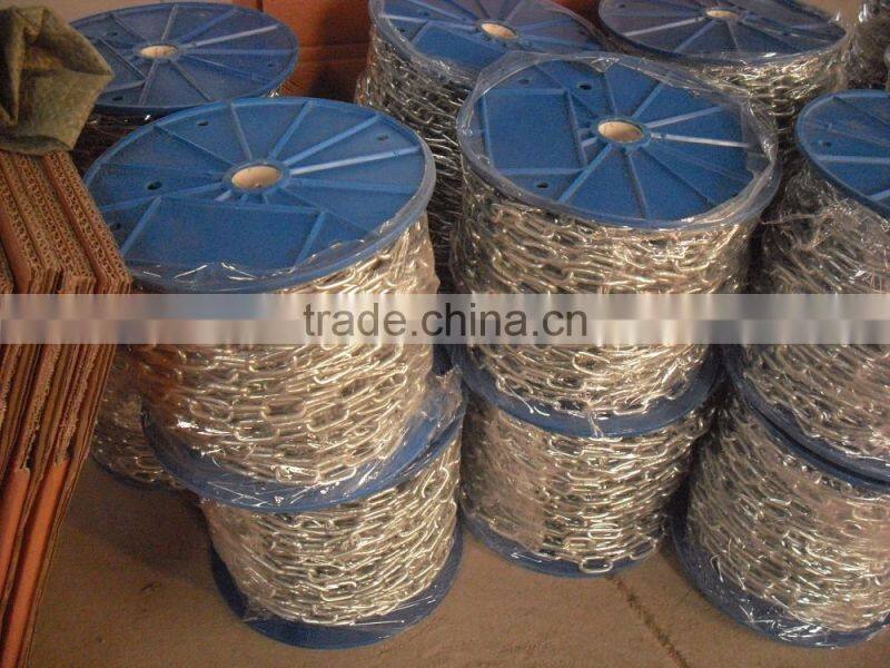 DIN763 2mm galvanized long link chain