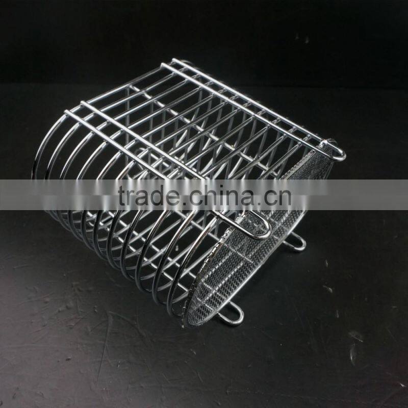 43007 Steel Wire Sink Basket Cutlery Holder Cooking Utensils Storage Kitchen Rack