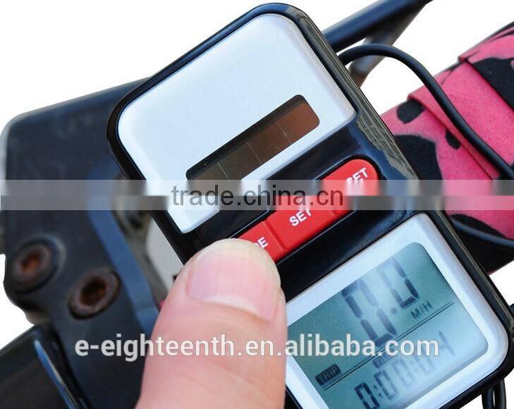 2016 popular Solar Power Bicycle Computer Bike Cycling LCD Digital Speedometer Odometer