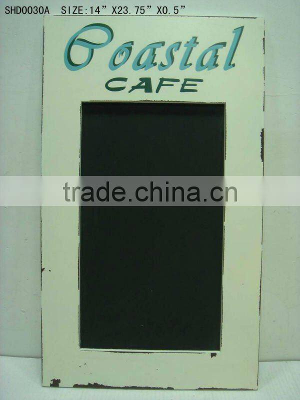 Vintage Distressed Blackboard Frame Cafe Blackboard