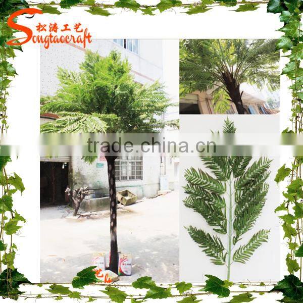 Guangzhou supplier artificial Fern palm tree customized plastic artificial fern palm tree