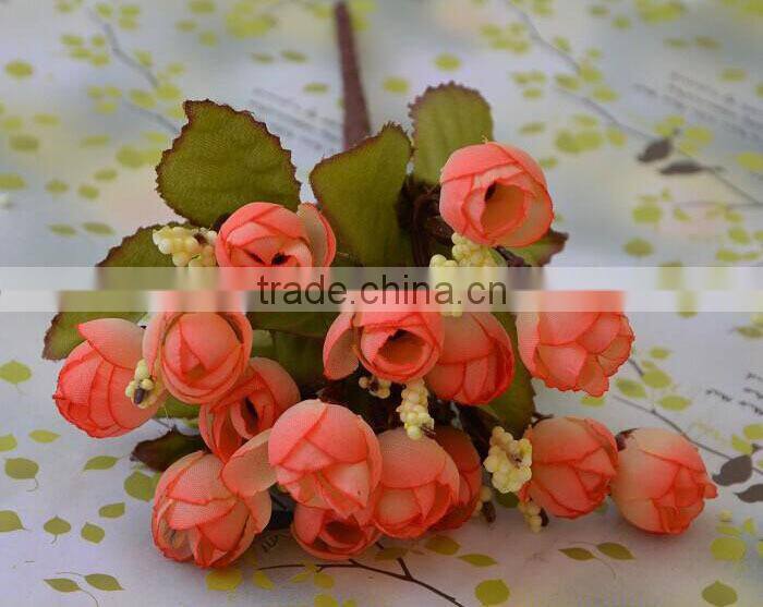 2014 Hot sale wedding decoration artificial flower bouquet