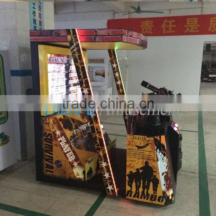 47 inch Rambo amusement machine gun shooting game DF-035/Rambo shooting game machine/coin operated shooting simulator for sale