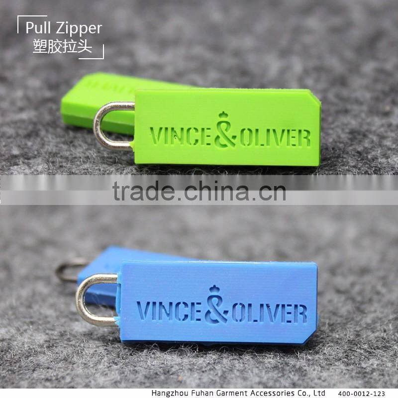 Wholesale High Quality Eco-Friendly Garment Plastic Zipper Puller