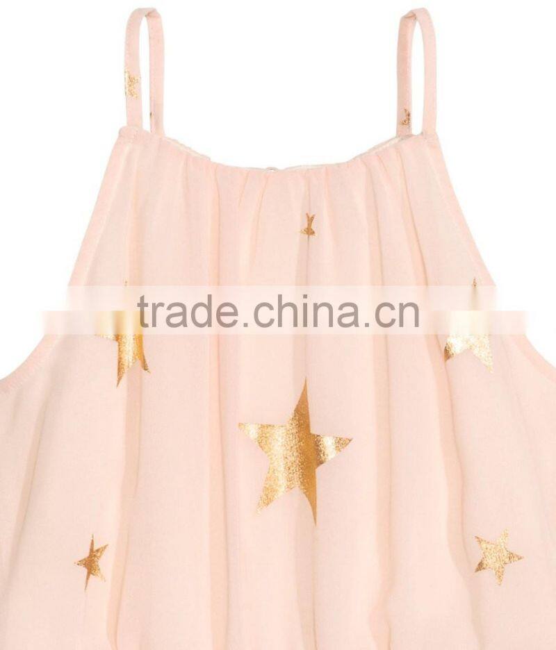 2016 Children Little Girls Chiffon Star Maxi Dress HSD8072