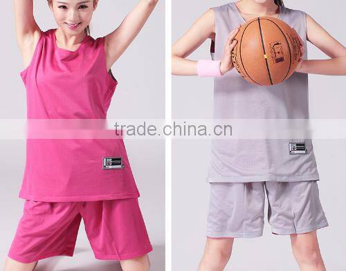 2016 Women Double-sided Sportwear Quick Dry Basketball Jersey Set