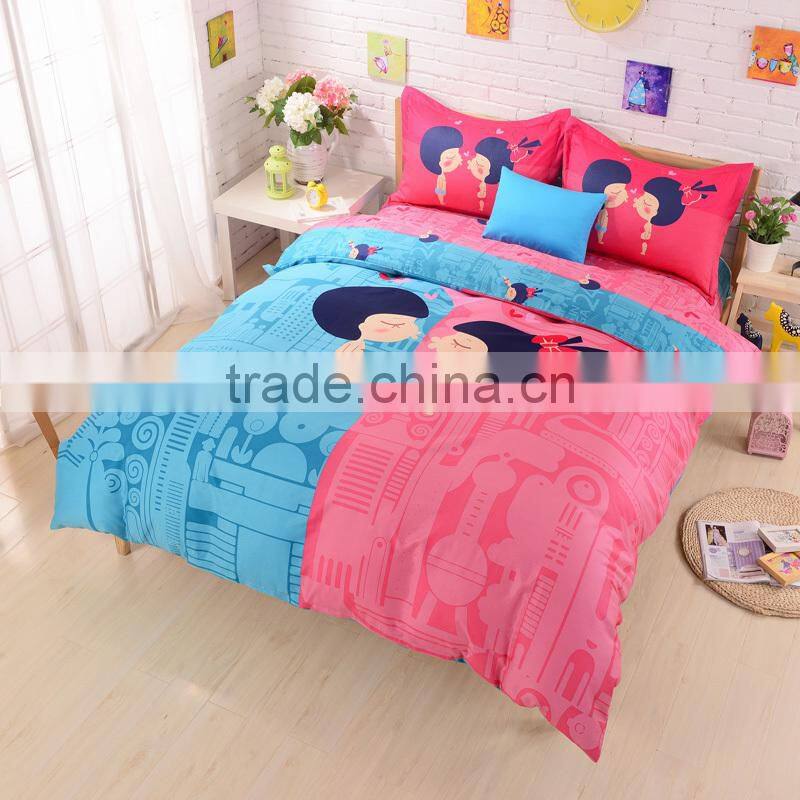 Made in China 100%cotton cartoon bedding set