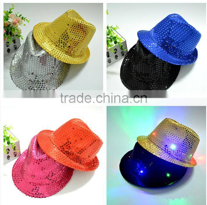 Hot selling Halloween LED party and performance pharaoh hat