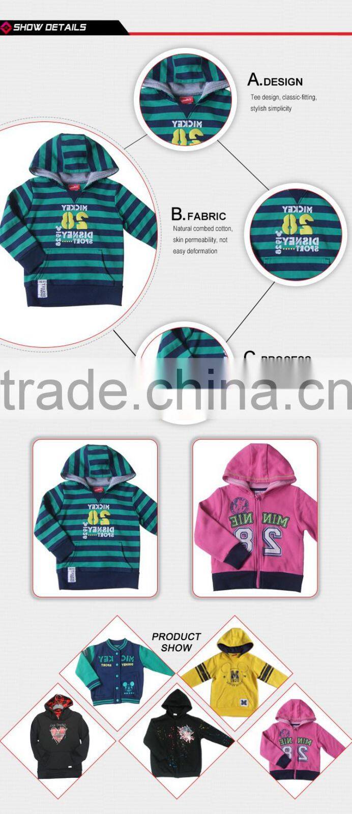 new design fashion high quality long sleeve boys cutton pullover hoodies