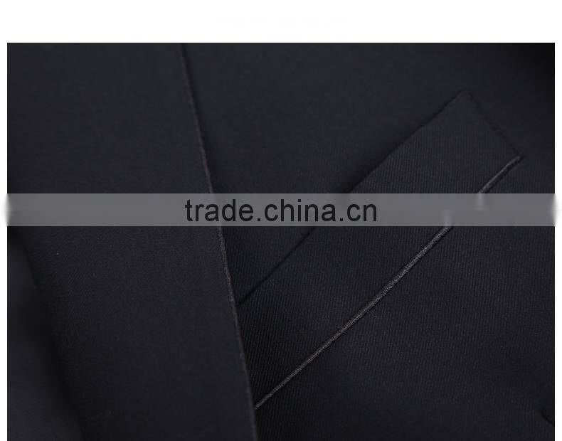 Latest Custom Design Best Brand Men'S 1 Button Black Coat Pant Men Suit