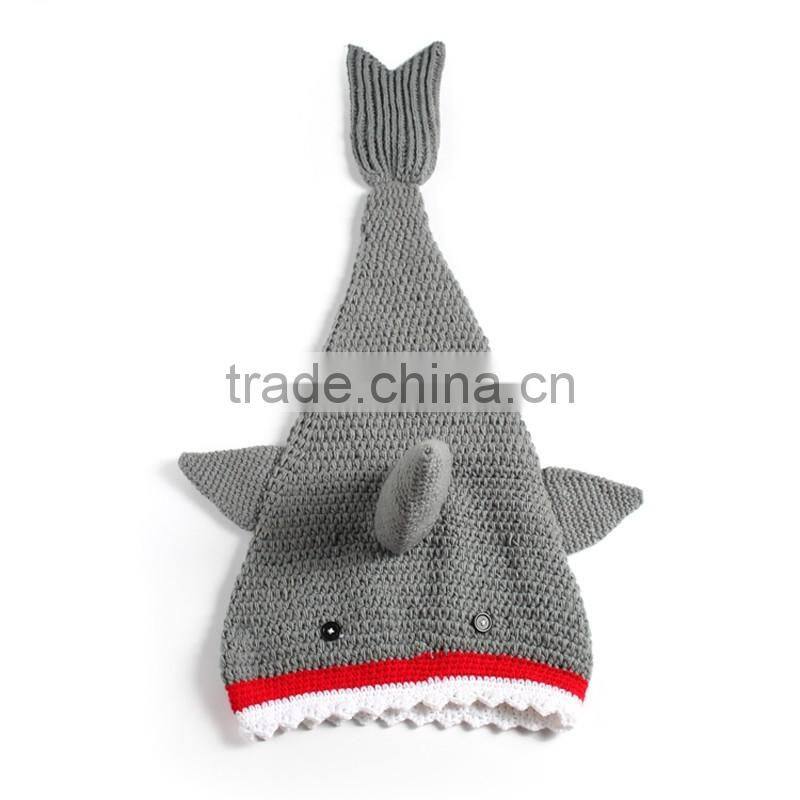 Newborn Baby Knit Beanie Costume Photo Photography Prop Crochet Hat Cap Outfits Mermaid