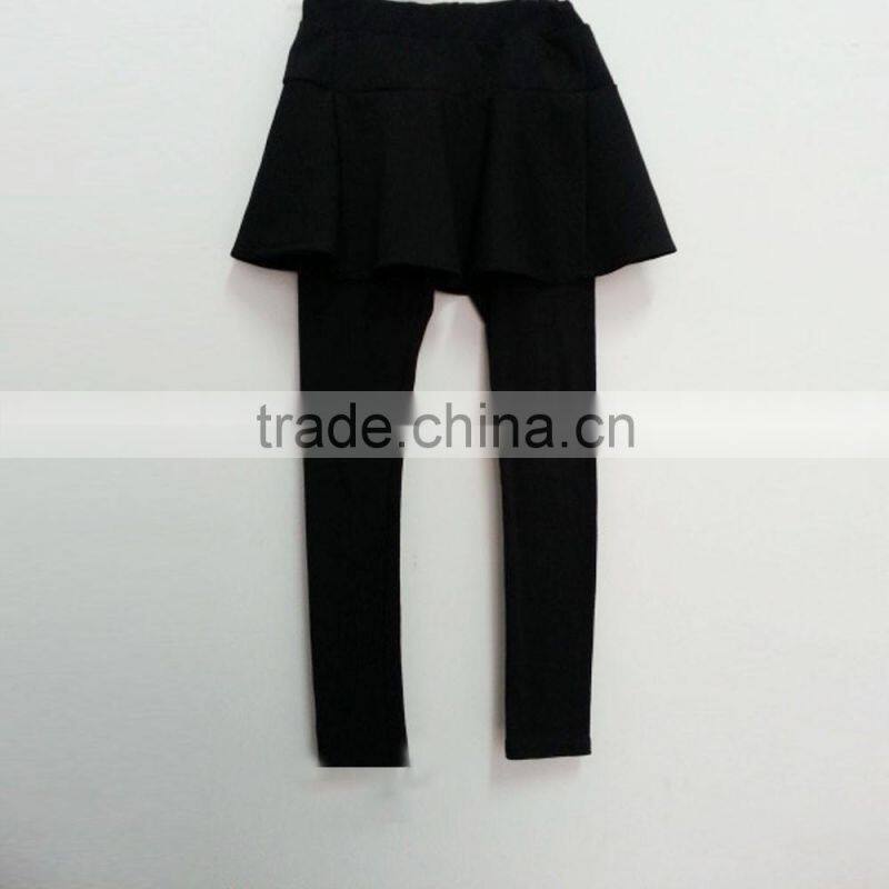 Wholesale OEM soft good quality comfortable children girl pantskirts Leggings with skirt for girls Kids girls leggins