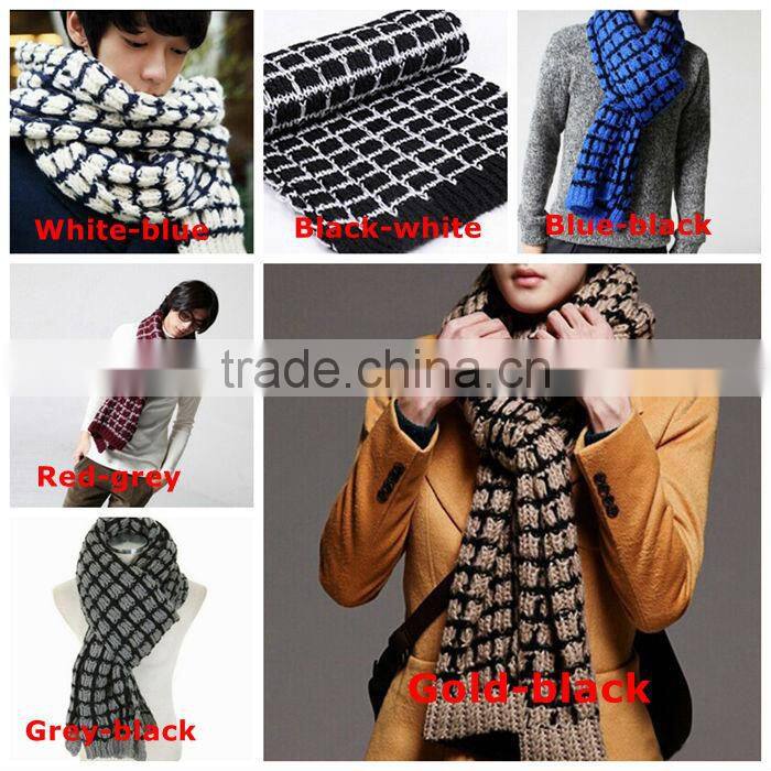 Cheap 6 colors new high quality winter unisex classic plaid scarf fashion scarf,men scarf