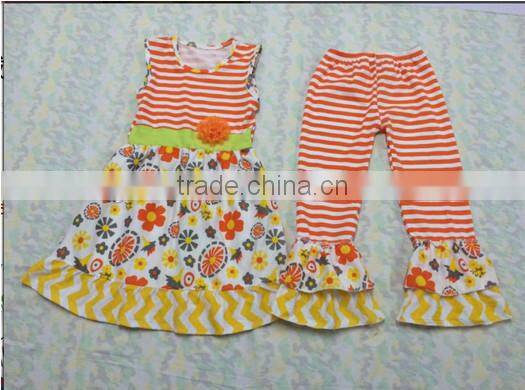 giggle moon remake lace elegant floral outfits Summer 2015Girls Cotton vintage Easter girl outfit for girl outfit