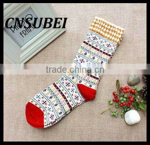 2016 winter new national wind socks cotton socks in tube socks