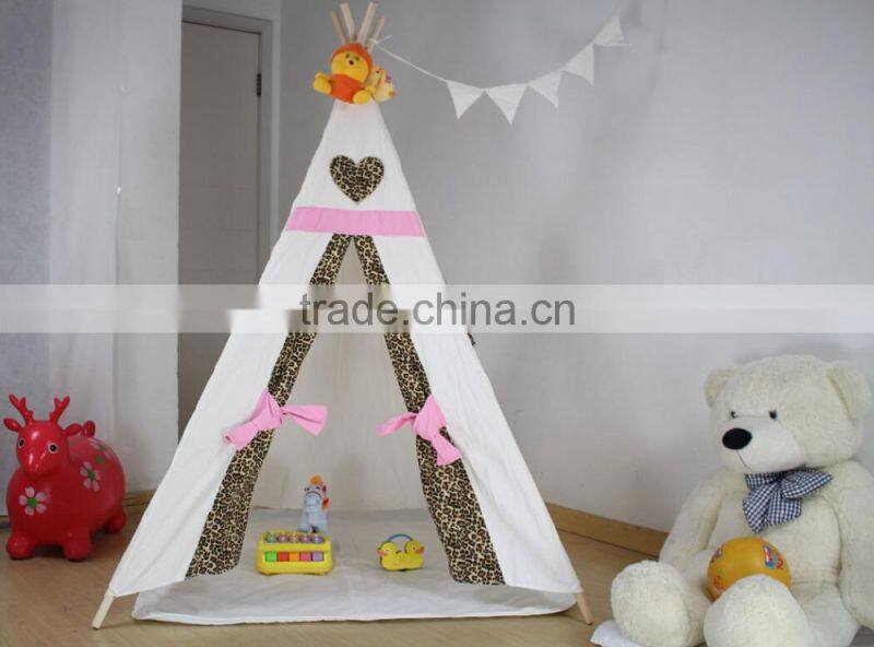 100% cotton canvas breathable wood single pole tipi, tipi tent