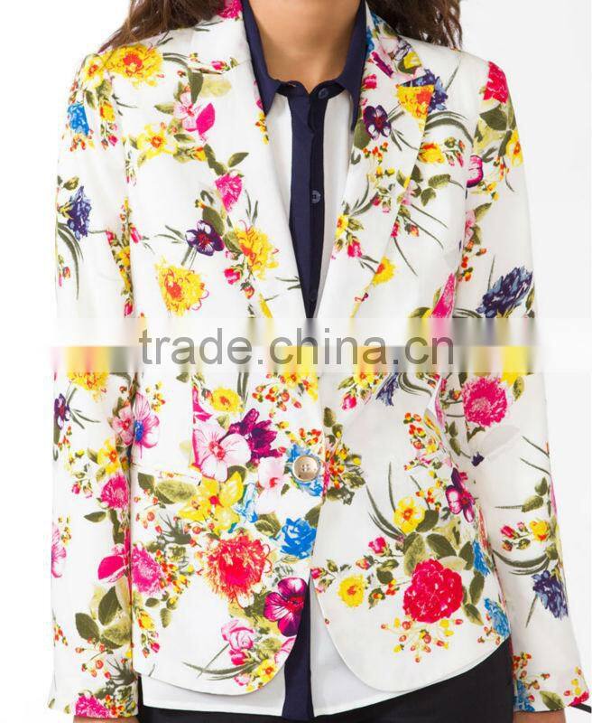 Floral Print Blazer