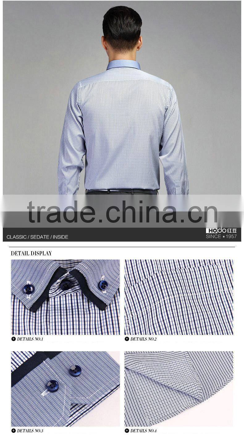 Men's New Stylish Contrast Color Oxford Formal Dress Shirts