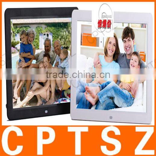 12 inch Full HD LCD 1209 Digital Picture Frame , Remote Digital Album , Music Player Alarm Clock with Holder