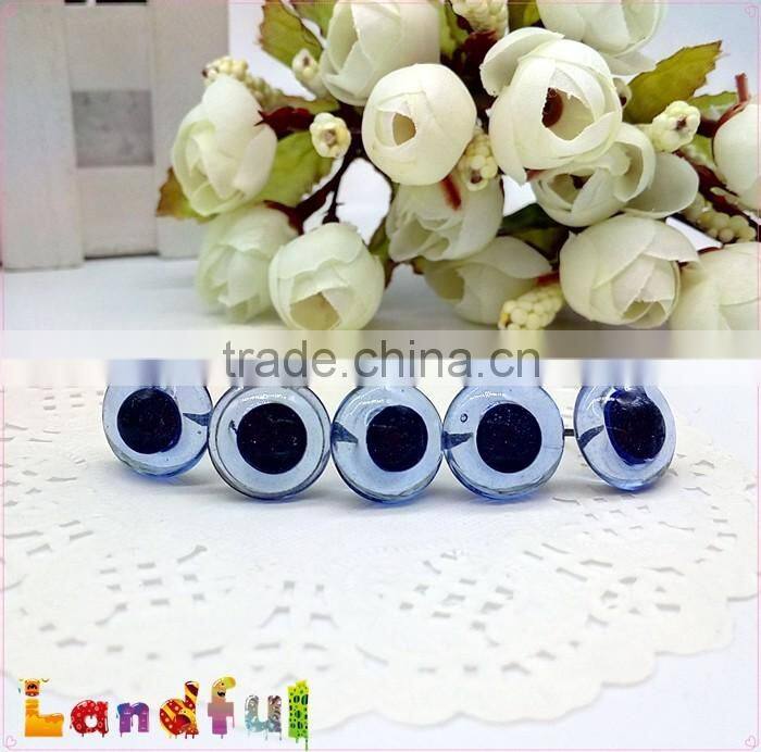15mm Clear Blue Needle Felted Animal Toy Wire Back Felting Glass Doll Eyes